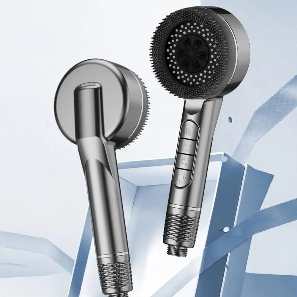 4 Modes Shower Head One-Key Stop Water Massage High Pressure Showerhead with Filter Element Shower Sprayer Head
4 Modes Shower Head One-Key Stop Water Massage High Pressure Showerhead with Filter Element Shower Sprayer Head