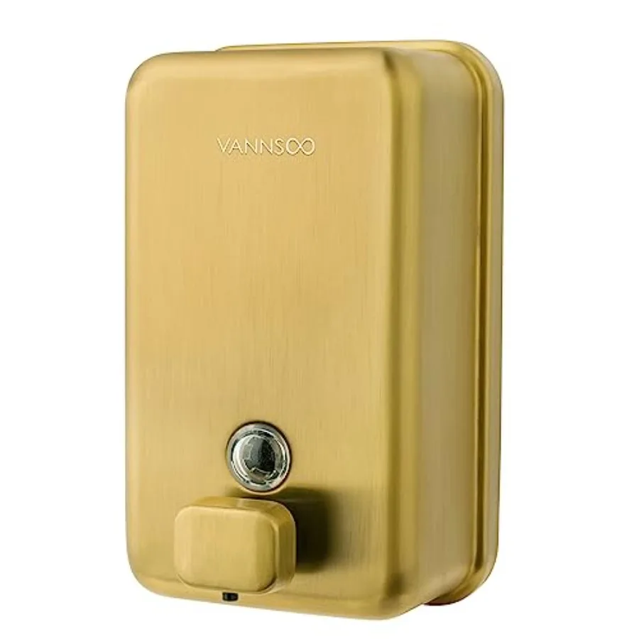 Wall Mounted Hand Soap Dispenser Bathroom 1200ml 40oz Commercial Stainless Steel Liquid Soap Dispenser Wall Mount Vertical Gold
Wall Mounted Hand Soap Dispenser Bathroom 1200ml 40oz Commercial Stainless Steel Liquid Soap Dispenser Wall Mount Vertical Gold