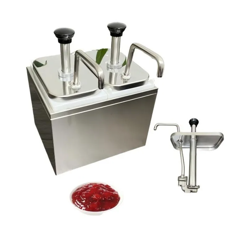 Stainless steel sauce container with seasoning pump, 1-year warranty, suitable for hotel and restaurant buffet supplies
Stainless steel sauce container with seasoning pump, 1-year warranty, suitable for hotel and restaurant buffet supplies