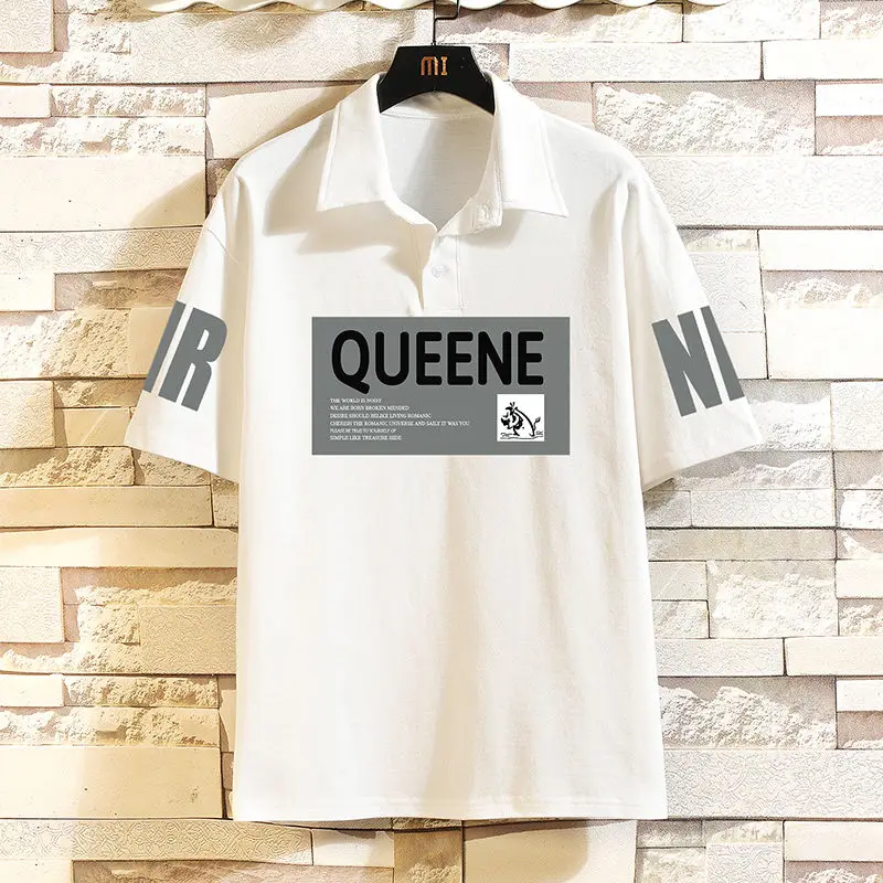 Men's Clothing Short Sleeve Letter Print Summer Polo Shirt Trendy Versatile Casual Fashion T-Shirt Comfortable Breathable Street
Men's Clothing Short Sleeve Letter Print Summer Polo Shirt Trendy Versatile Casual Fashion T-Shirt Comfortable Breathable Street