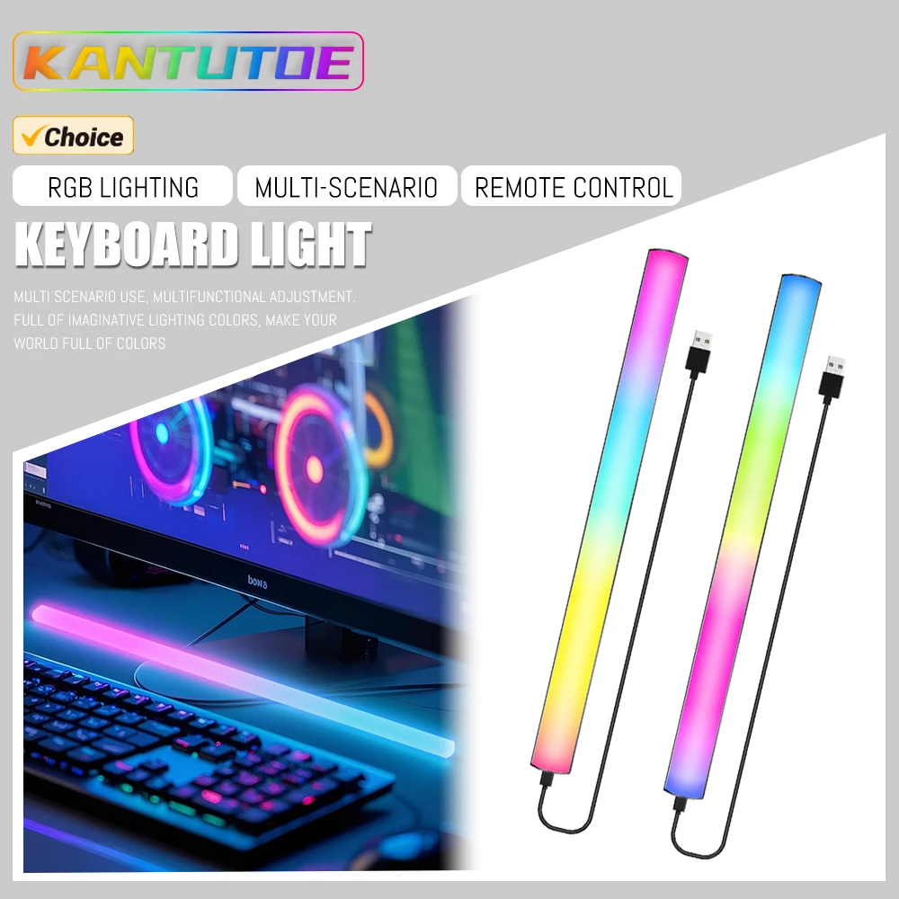KANTUTOE под монитором, световая панель, игровые фонари RGB для игровой настройки, настольный светодиодный светильник с пультом дистанционного управления для клавиатуры, ПК
KANTUTOE под монитором, световая панель, игровые фонари RGB для игровой настройки, настольный светодиодный светильник с пультом дистанционного управления для клавиатуры, ПК