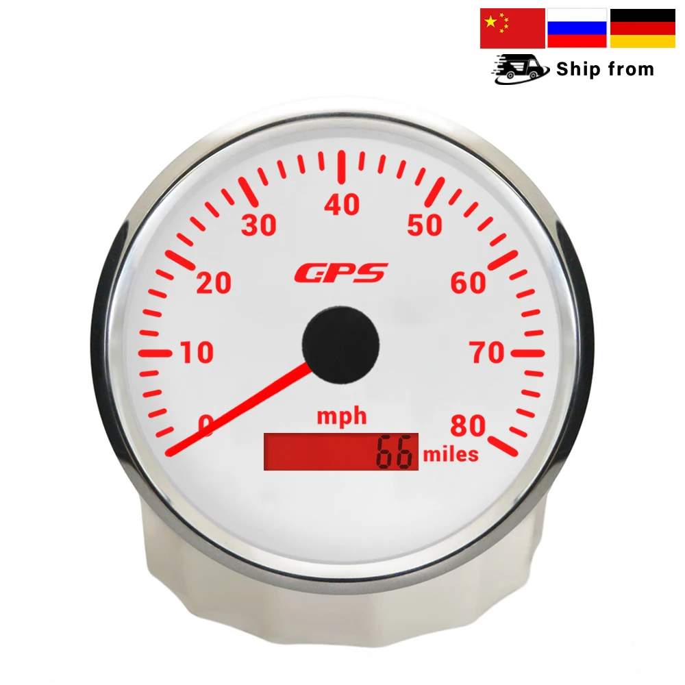 ELING 110MM Speedometer Odometer GPS 0-80MPH 0-120MPH 0-160MPH for Auto Motorboat with 7 Color Backlights 12V 24V
ELING 110MM Speedometer Odometer GPS 0-80MPH 0-120MPH 0-160MPH for Auto Motorboat with 7 Color Backlights 12V 24V