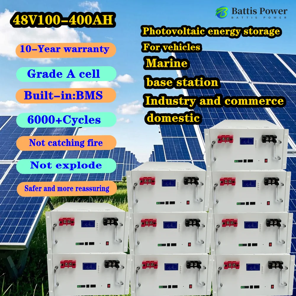 48V100Ah 120Ah 150Ah литий-титанатный аккумулятор для фотоэлектрической системы солнечной энергии 5 кВт
48V100Ah 120Ah 150Ah литий-титанатный аккумулятор для фотоэлектрической системы солнечной энергии 5 кВт
