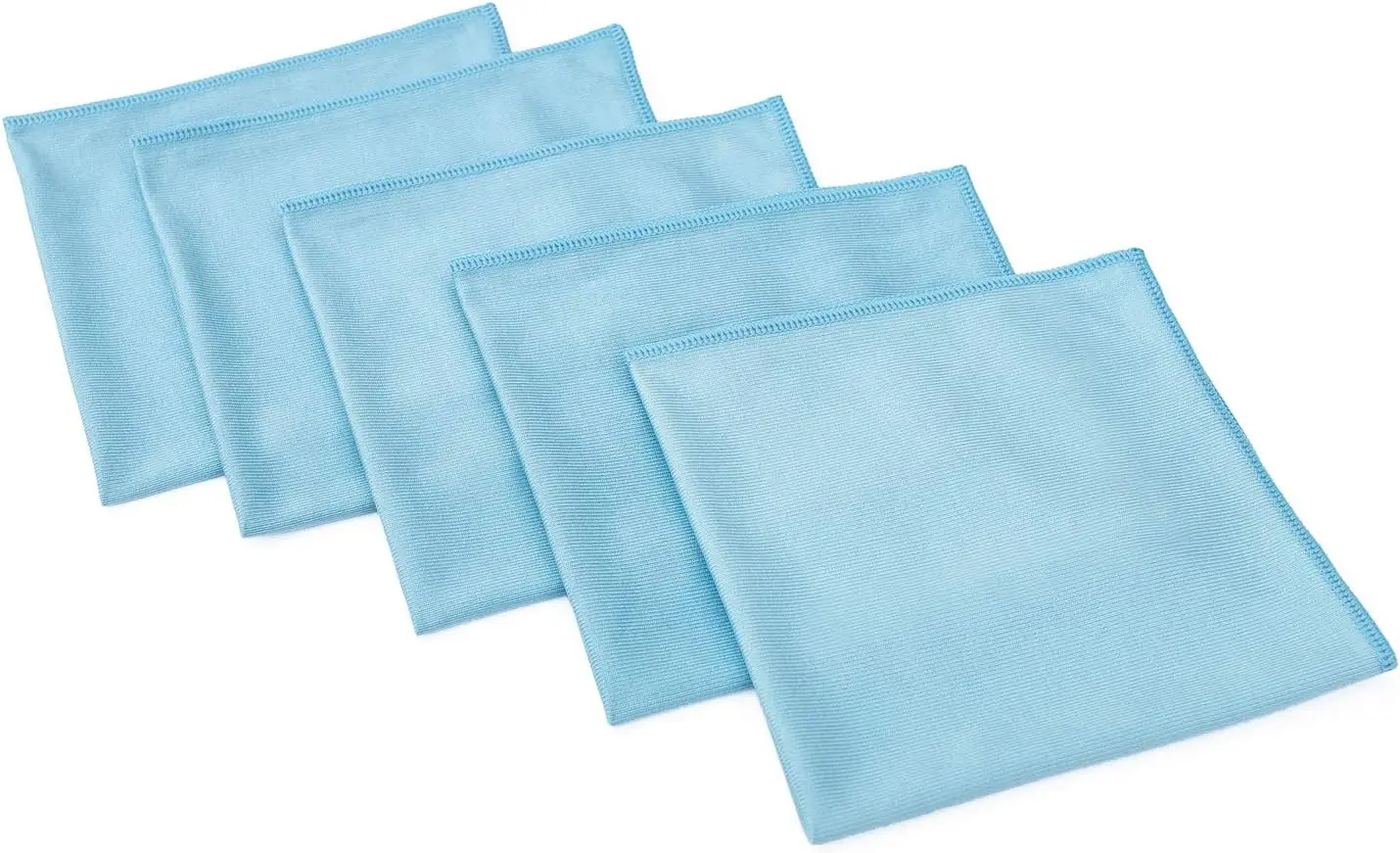 Премиальные микрофибровые полотенца для окон, стекла, зеркал и хромированных поверхностей - без ворса, без разводов, 350 г/м², 16x16 дюймов, светло-голубые (5 штук в упаковке)
Премиальные микрофибровые полотенца для окон, стекла, зеркал и хромированных поверхностей - без ворса, без разводов, 350 г/м², 16x16 дюймов, светло-голубые (5 штук в упаковке)