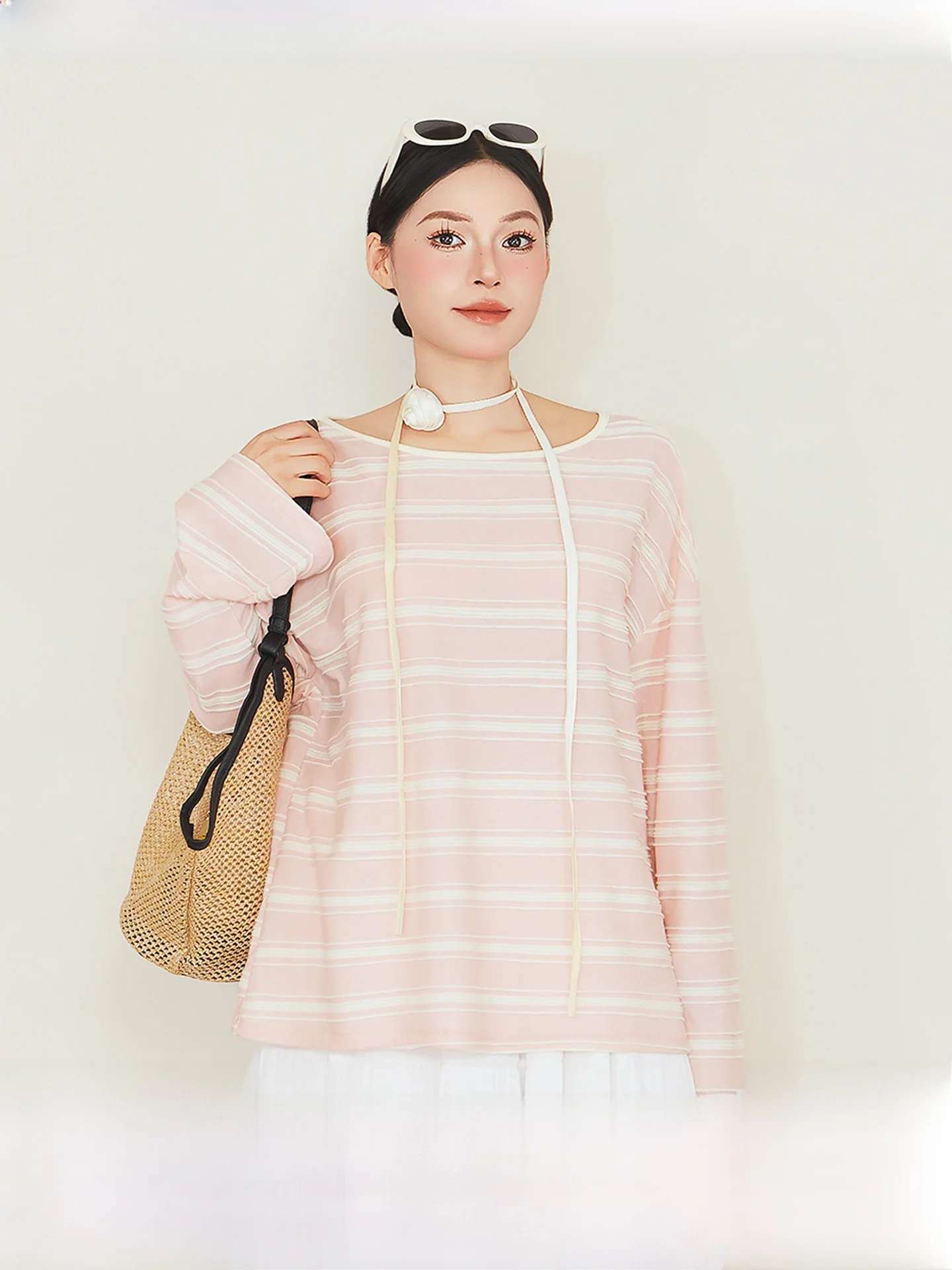 plus Size Women's Long Sleeve T-Shirt Loose Fit Striped Casual Top High Waist Breathable Summer Fashion for Younger Look
plus Size Women's Long Sleeve T-Shirt Loose Fit Striped Casual Top High Waist Breathable Summer Fashion for Younger Look