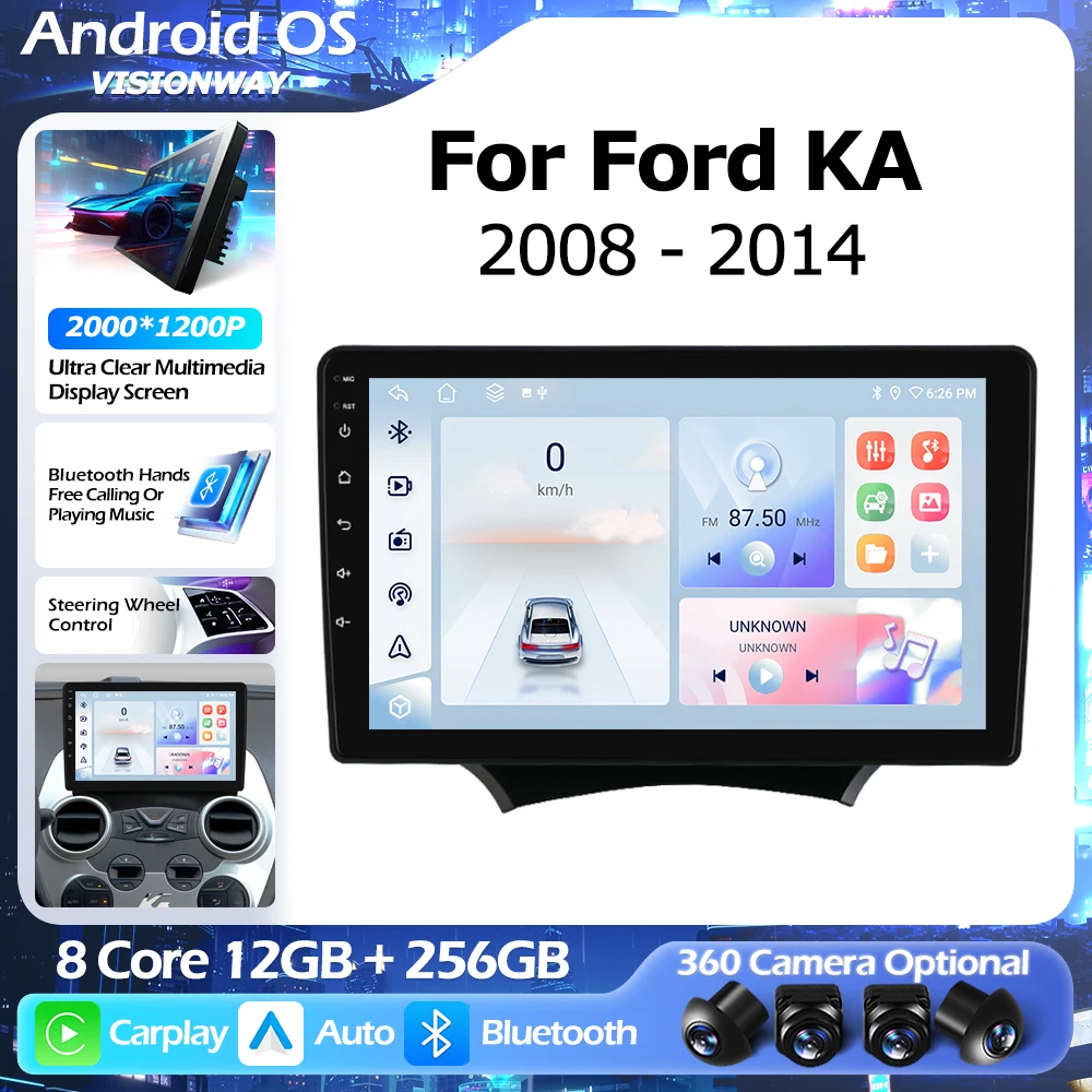 QLED 2000*1200P 8-ядерный Android 16 для Ford KA 2008-2014 GPS-навигация Мультимедийный плеер Автомобильный беспроводной CarPlay WIFI 4G
QLED 2000*1200P 8-ядерный Android 16 для Ford KA 2008-2014 GPS-навигация Мультимедийный плеер Автомобильный беспроводной CarPlay WIFI 4G