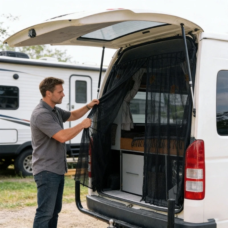 Outdoor Vehicle Screen 155x146cm Mesh For Healthy Air
Outdoor Vehicle Screen 155x146cm Mesh For Healthy Air