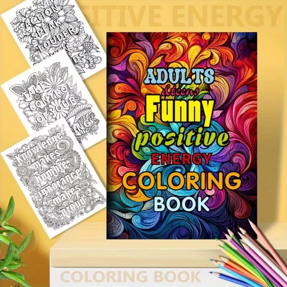 Positive Energy Funny Coloring Book for Adults Uplifting Humor Art Stress Relief Relaxation Creative Therapy Gift
Positive Energy Funny Coloring Book for Adults Uplifting Humor Art Stress Relief Relaxation Creative Therapy Gift