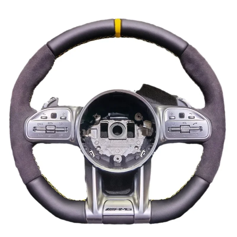 Suitable for BENZ Benz AMG car direction modified alcantara full leather matte steering wheel
Suitable for BENZ Benz AMG car direction modified alcantara full leather matte steering wheel