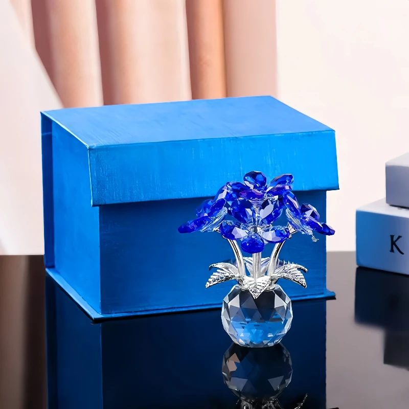 Custom crystal forget-me-not bouquet figurine gift romantic gift for female mom friend birthday anniversary decoration
Custom crystal forget-me-not bouquet figurine gift romantic gift for female mom friend birthday anniversary decoration
