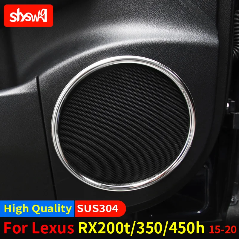 For Lexus RX Modified 200t RX450h RX300 Sound Frame Interior Horn Ring Decoration Stainless Steel Accessories 4PCS Car Styling
For Lexus RX Modified 200t RX450h RX300 Sound Frame Interior Horn Ring Decoration Stainless Steel Accessories 4PCS Car Styling