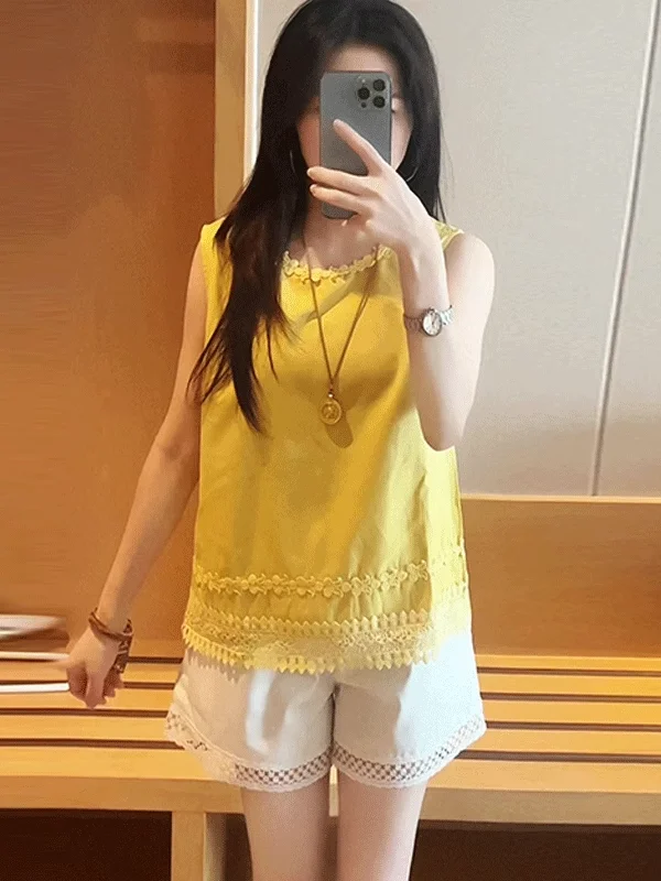 Летний модный комплект Ele: женский топ с круглым вырезом и универсальные облегающие шорты, белый повседневный комплект из двух предметов
Летний модный комплект Ele: женский топ с круглым вырезом и универсальные облегающие шорты, белый повседневный комплект из двух предметов