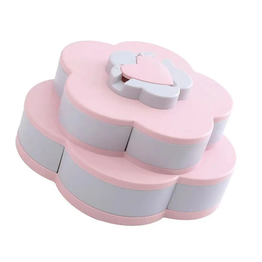 1Pcs Candy Storage Box Petals Shape Double Layer Multi Grid Snacks Organizer with Phone Holder Anti Slip Bottom Pink
1Pcs Candy Storage Box Petals Shape Double Layer Multi Grid Snacks Organizer with Phone Holder Anti Slip Bottom Pink