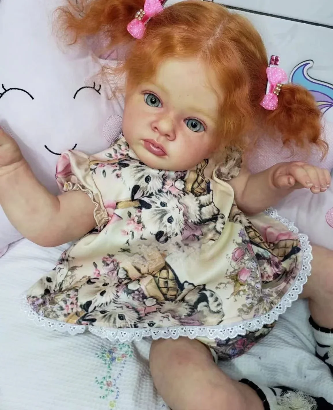 SINO-BB Customized Limited Supply 60cm Reborn Baby Doll Tutti With Hand-Rooted Orange Hair 2Versions Already Finished Doll
SINO-BB Customized Limited Supply 60cm Reborn Baby Doll Tutti With Hand-Rooted Orange Hair 2Versions Already Finished Doll