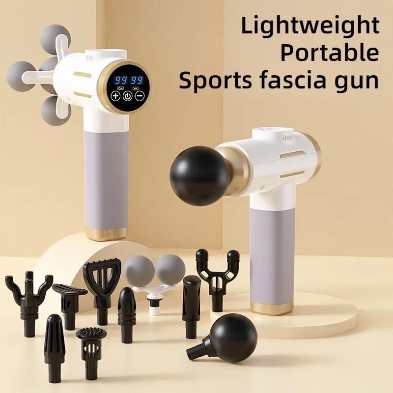 Mini Electric Massage Gun Intelligent Lightweight Portable Vibration Rechargeable Fascia Massager Professional Massage Device
Mini Electric Massage Gun Intelligent Lightweight Portable Vibration Rechargeable Fascia Massager Professional Massage Device
