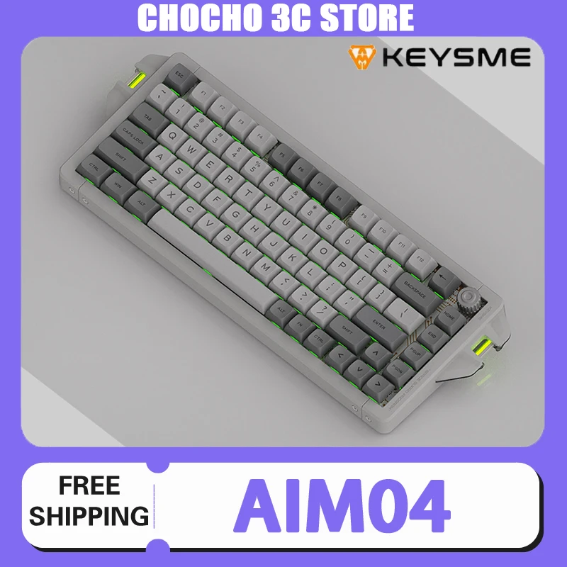 Клавиатура Keysme Aim04 механическая, Беспроводная игровая клавиатура из алюминиевого сплава с тремя режимами, Rgb клавиатура на заказ, ПК
Клавиатура Keysme Aim04 механическая, Беспроводная игровая клавиатура из алюминиевого сплава с тремя режимами, Rgb клавиатура на заказ, ПК