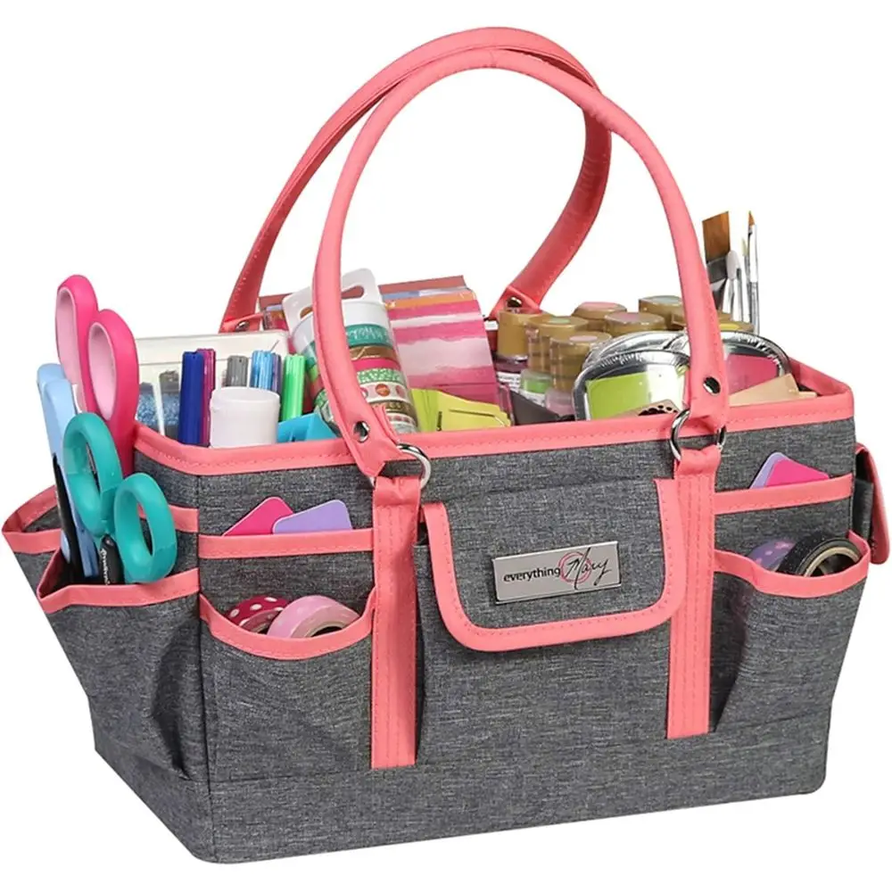 Deluxe Store & Tote Organizer – Heather & Pink Craft Tote with Handle – Stylish Storage for Scrapbooking, Sewing, Art Supplies &
Deluxe Store & Tote Organizer – Heather & Pink Craft Tote with Handle – Stylish Storage for Scrapbooking, Sewing, Art Supplies &
