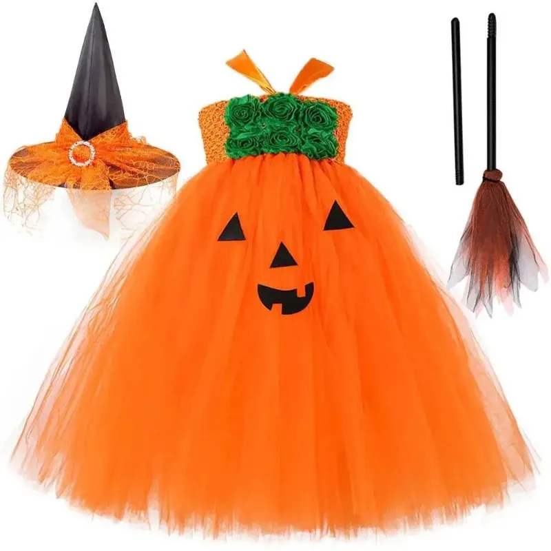 Orange Long Tutu Dress, Girls Pumpkin Clothes, Kids Mesh Fluffy Witch Outfit, Children Performance Dress for Halloween Party
Orange Long Tutu Dress, Girls Pumpkin Clothes, Kids Mesh Fluffy Witch Outfit, Children Performance Dress for Halloween Party