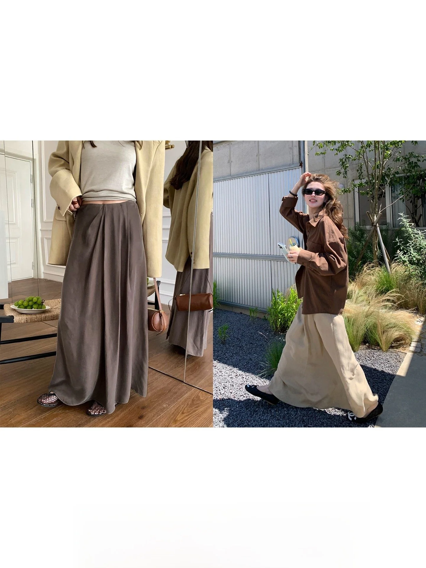 Matte Copper Ammonia Silk Straight Leg Midi Skirt Women's Autumn Season Drapey f-length Skirt Casual Loose Sle Zipper Cl...
Matte Copper Ammonia Silk Straight Leg Midi Skirt Women's Autumn Season Drapey f-length Skirt Casual Loose Sle Zipper Cl...