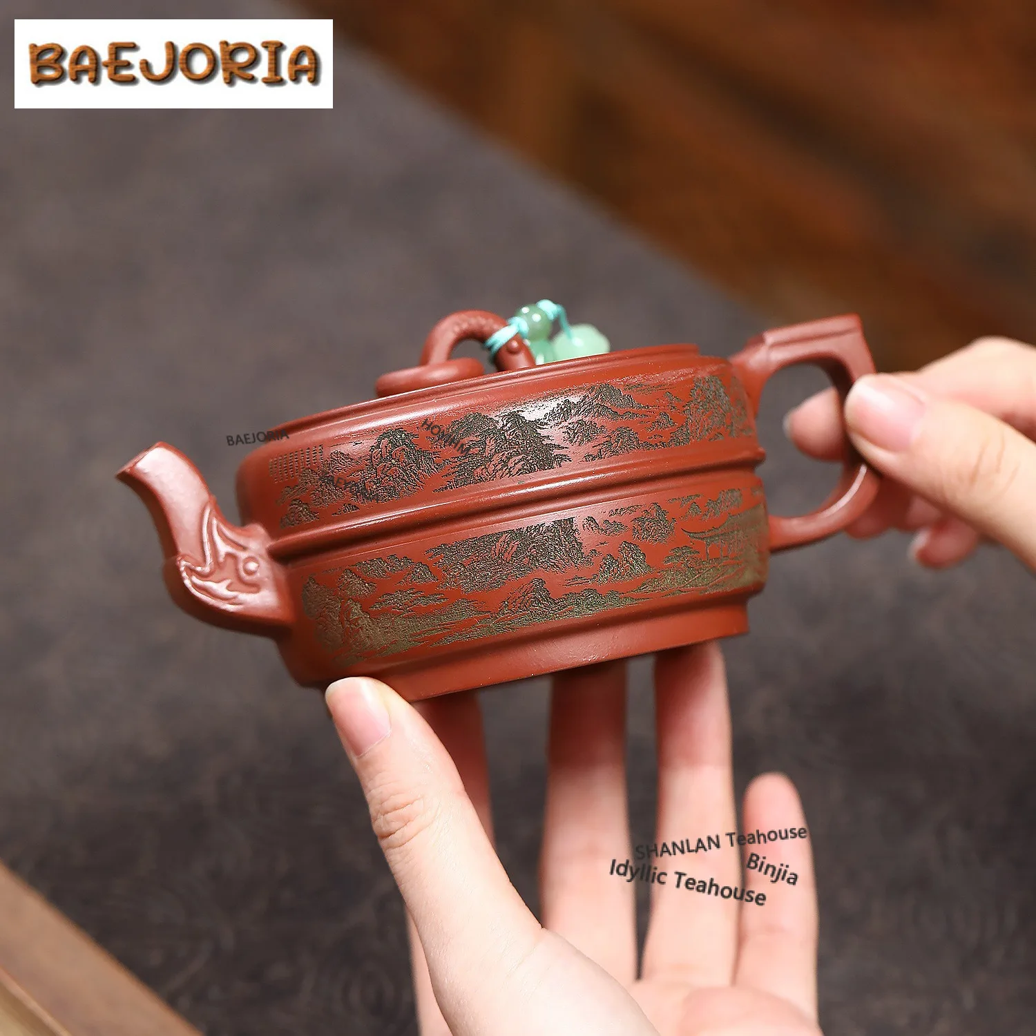 230ml Elegant Yixing Purple Clay Teapots Handmade Double Line Pot Raw Ore Dahongpao Mud Tea Making Kettle Zisha Tea Set Supplies
230ml Elegant Yixing Purple Clay Teapots Handmade Double Line Pot Raw Ore Dahongpao Mud Tea Making Kettle Zisha Tea Set Supplies