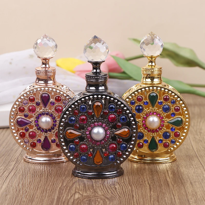 1Pc 12ML Vintage Luxury Rhinestones Glass Perfume Bottle Essential Oil Bottle Storage Bottle Portable Cosmetic Empty Vials
1Pc 12ML Vintage Luxury Rhinestones Glass Perfume Bottle Essential Oil Bottle Storage Bottle Portable Cosmetic Empty Vials