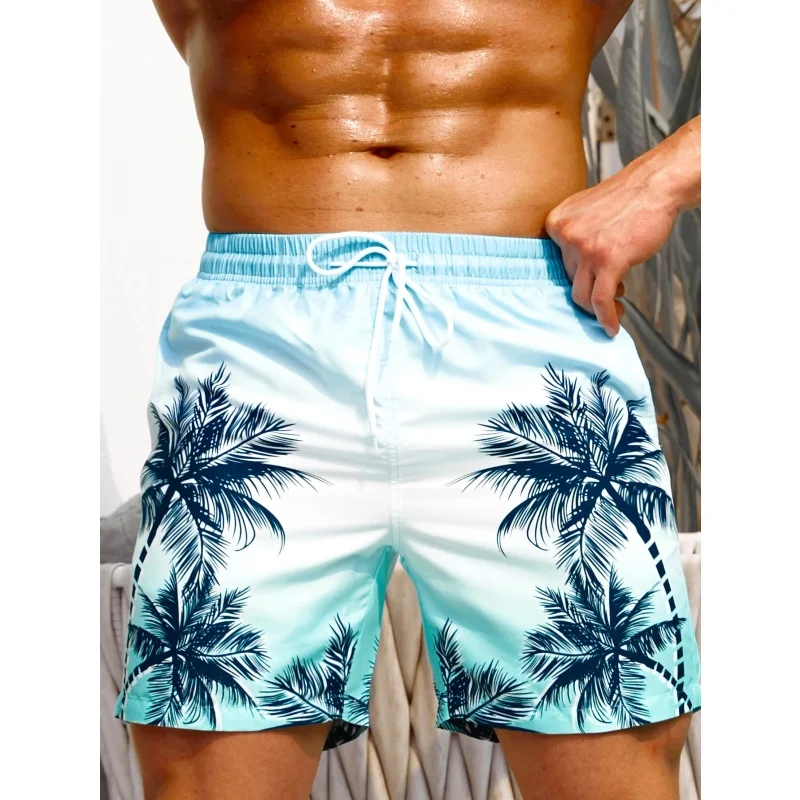 3D Print Coconut Tree Splicing Short Pants For Men Colorful Gradient Pattern Beach Shorts Street Fashion Sports Loose Swim Trunk
3D Print Coconut Tree Splicing Short Pants For Men Colorful Gradient Pattern Beach Shorts Street Fashion Sports Loose Swim Trunk