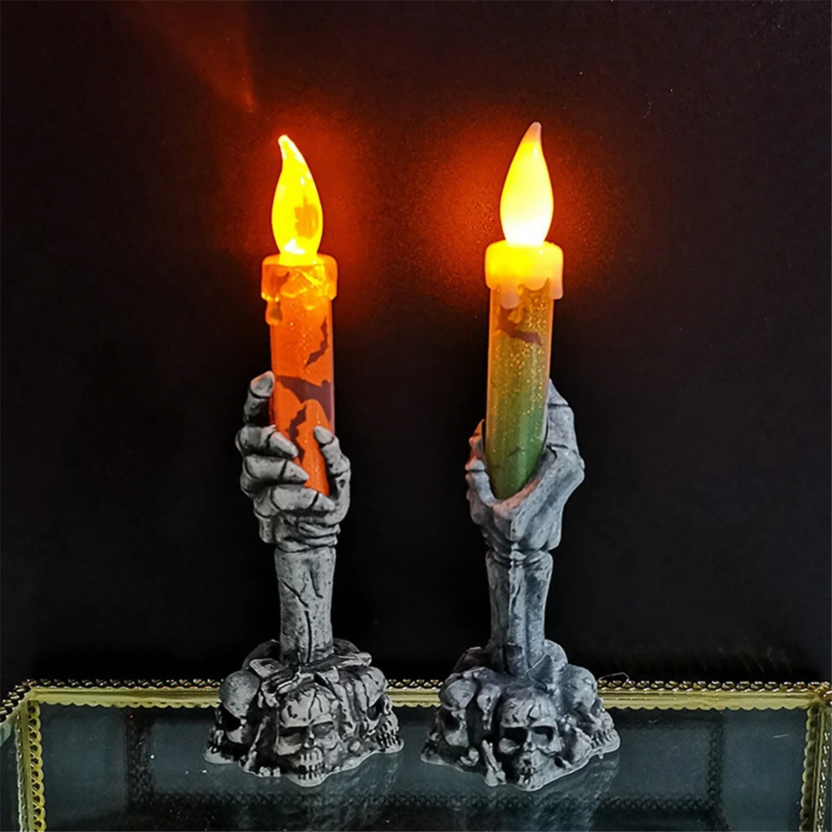 Halloween Decorative Lights Decoration Props Skeleton Ghost Hand Holding Candle Lights Led Electronic Pumpkin Lights D
Halloween Decorative Lights Decoration Props Skeleton Ghost Hand Holding Candle Lights Led Electronic Pumpkin Lights D
