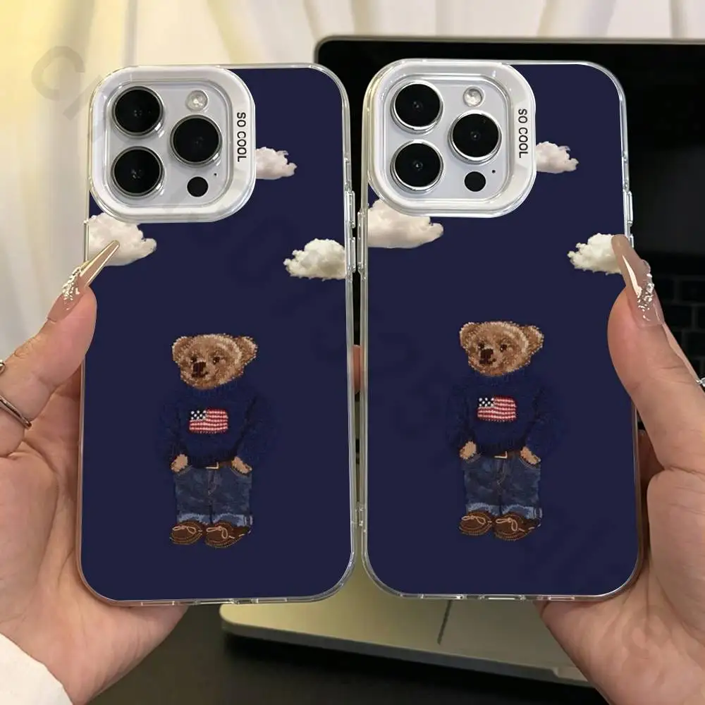 Fashion Cartoon Bear Phone Case For iPhone Air 16 15 14 Pro Max Plus 13 12 11 17 Pro Max Mini Hard Cover
Fashion Cartoon Bear Phone Case For iPhone Air 16 15 14 Pro Max Plus 13 12 11 17 Pro Max Mini Hard Cover