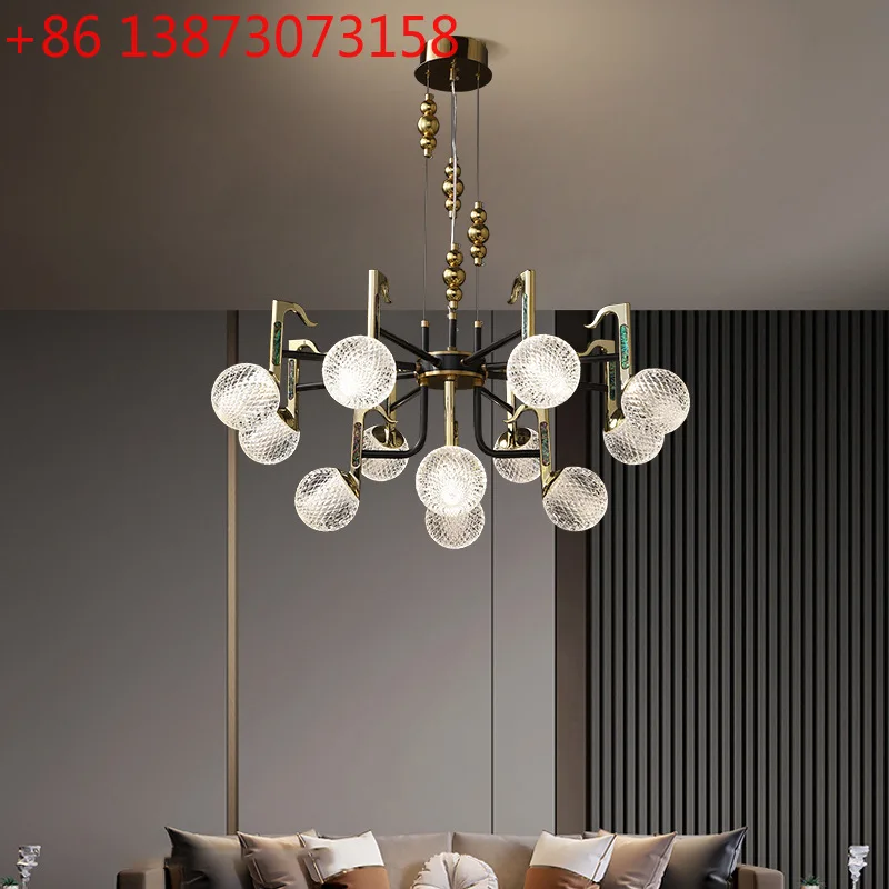 New post-modern light luxury atmospheric all-copper chandelier Nordic designer villa hotel dining room bedroom living room main
New post-modern light luxury atmospheric all-copper chandelier Nordic designer villa hotel dining room bedroom living room main