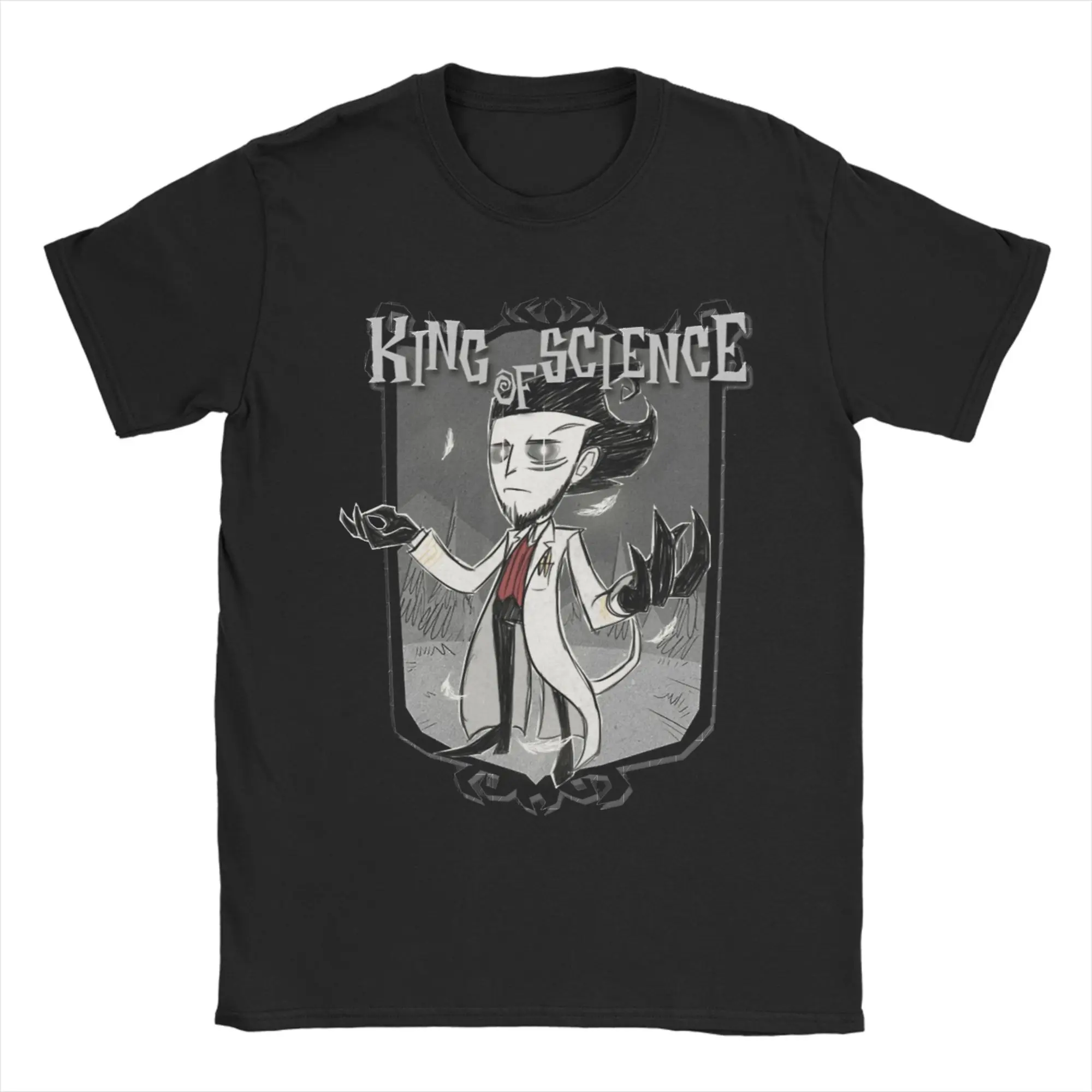 Футболка King of Science Dont Starve Together, мужская и женская хлопковая повседневная футболка с круглым вырезом, футболки с короткими рукавами, одежда больших размеров
Футболка King of Science Dont Starve Together, мужская и женская хлопковая повседневная футболка с круглым вырезом, футболки с короткими рукавами, одежда больших размеров