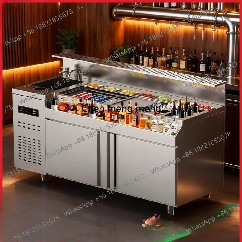 Верстак для барабанов, барная стойка для воды, утолщенное оборудование для коктейльного шкафа из нержавеющей стали
Верстак для барабанов, барная стойка для воды, утолщенное оборудование для коктейльного шкафа из нержавеющей стали