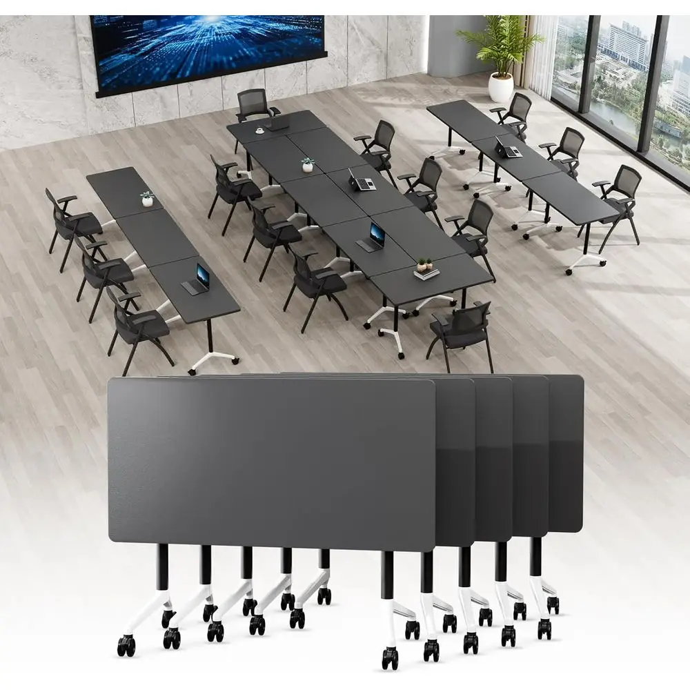 61in Versatile Wheeled Conference Tables for Office and Classroom, Modular Training Table System for Collaborative Spaces 2piece
61in Versatile Wheeled Conference Tables for Office and Classroom, Modular Training Table System for Collaborative Spaces 2piece