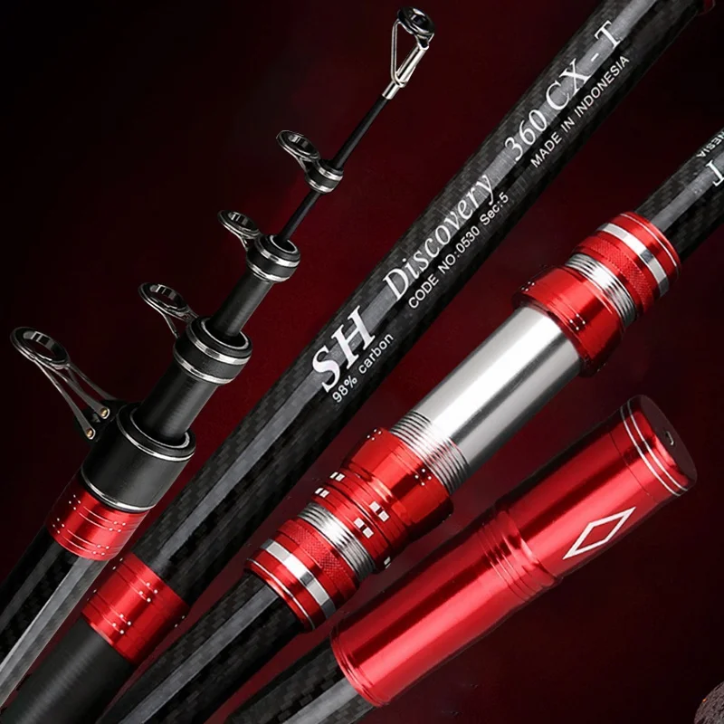 2.7M/3.0M/3.6M/4.2M4.5M Telescopic Fishing Rod Travel Surf Rod Spinning Power 5-300g Throwing Surfcasting Carbon Baitcasting rod
2.7M/3.0M/3.6M/4.2M4.5M Telescopic Fishing Rod Travel Surf Rod Spinning Power 5-300g Throwing Surfcasting Carbon Baitcasting rod