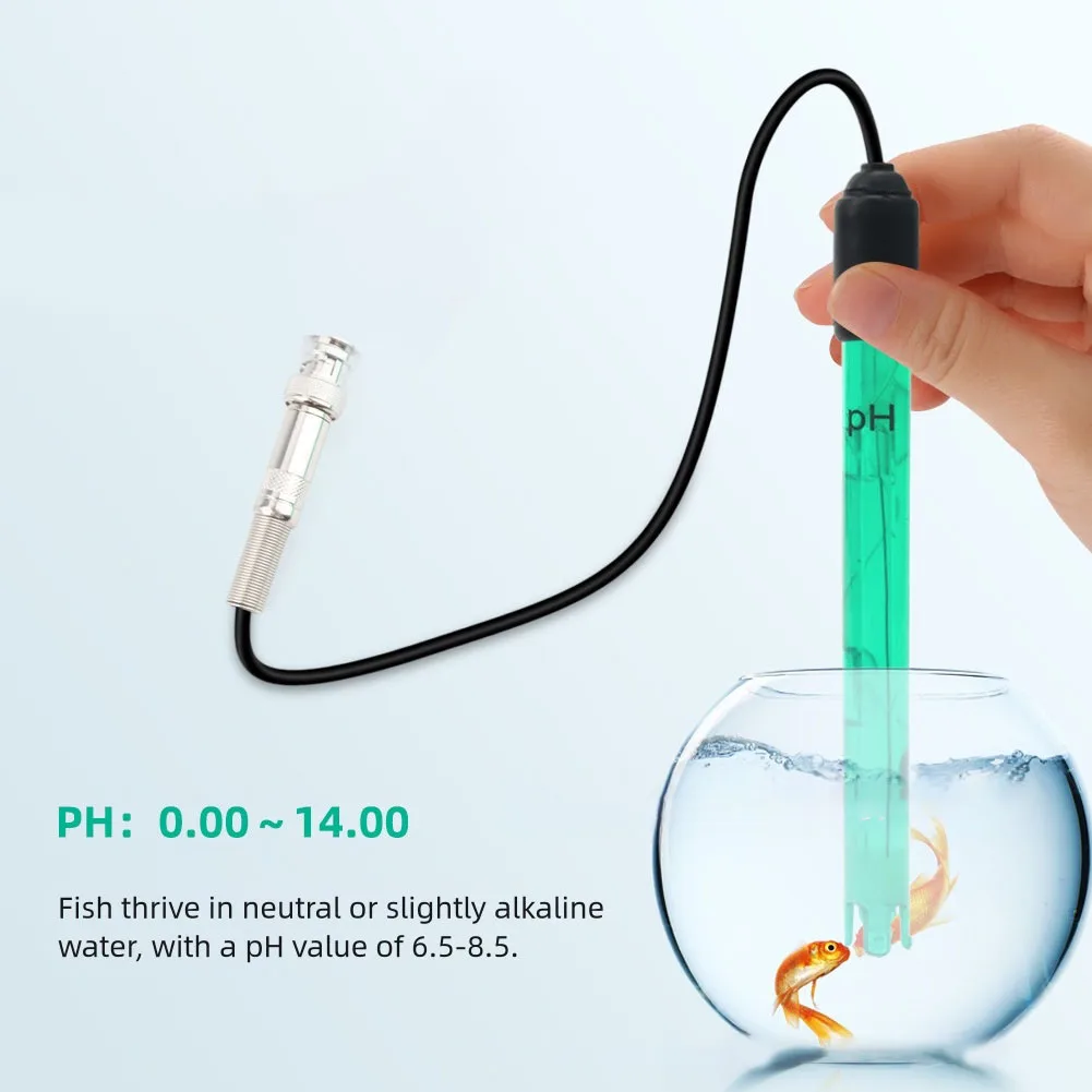 Сменный зонд PH ORP с разъемом BNC, кабелем 300 см, контроллером зонда 0-14 PH Q9, сменным датчиком потенциометра Redox
Сменный зонд PH ORP с разъемом BNC, кабелем 300 см, контроллером зонда 0-14 PH Q9, сменным датчиком потенциометра Redox