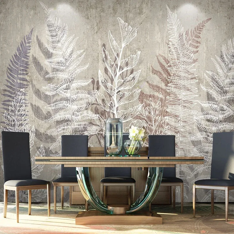 Custom Photo Wallpaper Nordic Modern Light Luxury 3D Plant Leaf Line Drawing Mural Retro Living Room TV Background Wall Covering
Custom Photo Wallpaper Nordic Modern Light Luxury 3D Plant Leaf Line Drawing Mural Retro Living Room TV Background Wall Covering