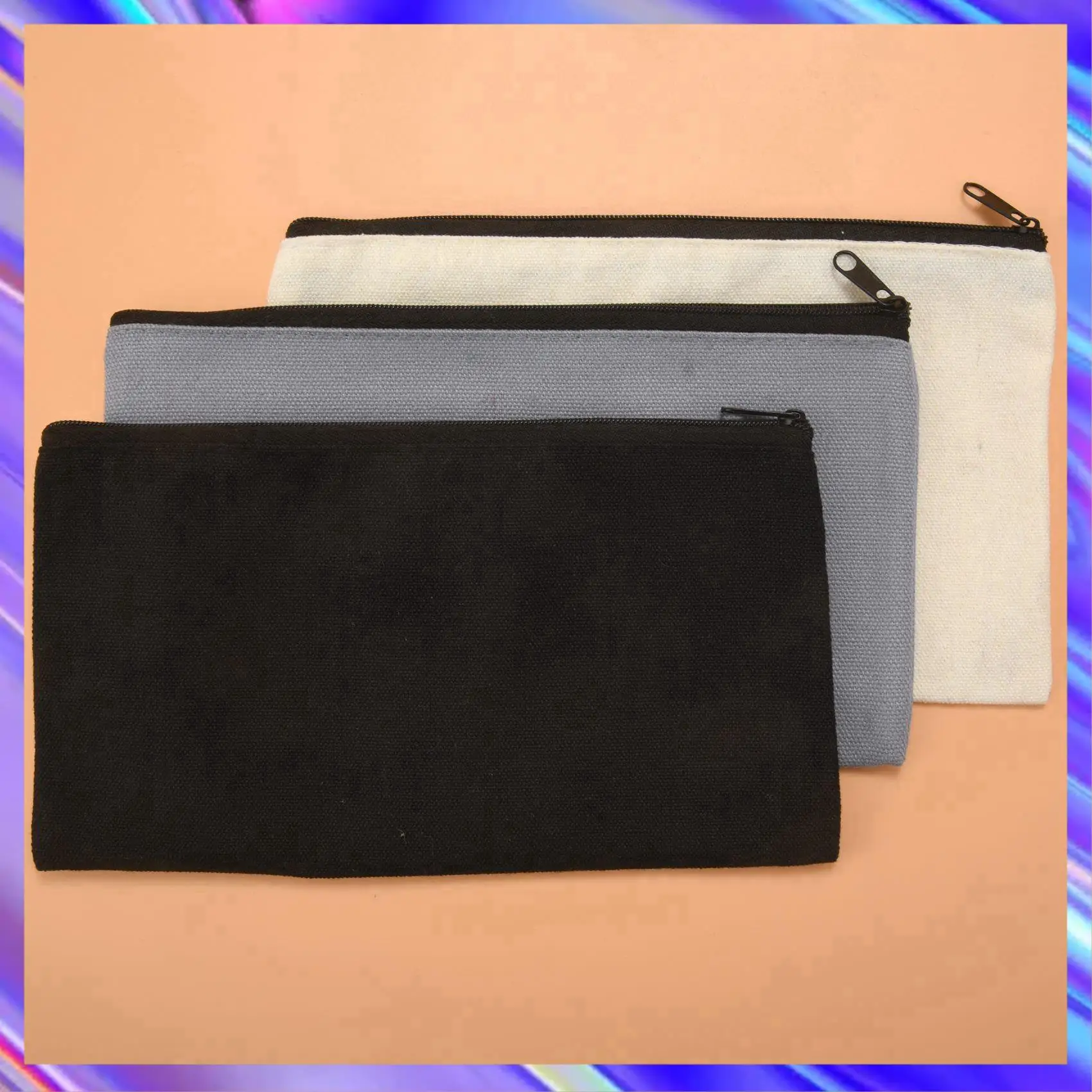 Blank Cotton Canvas DIY Craft Zipper Bags Pouches Pencil Case For Makeup Cosmetic Toiletry Stationary Storage
Blank Cotton Canvas DIY Craft Zipper Bags Pouches Pencil Case For Makeup Cosmetic Toiletry Stationary Storage