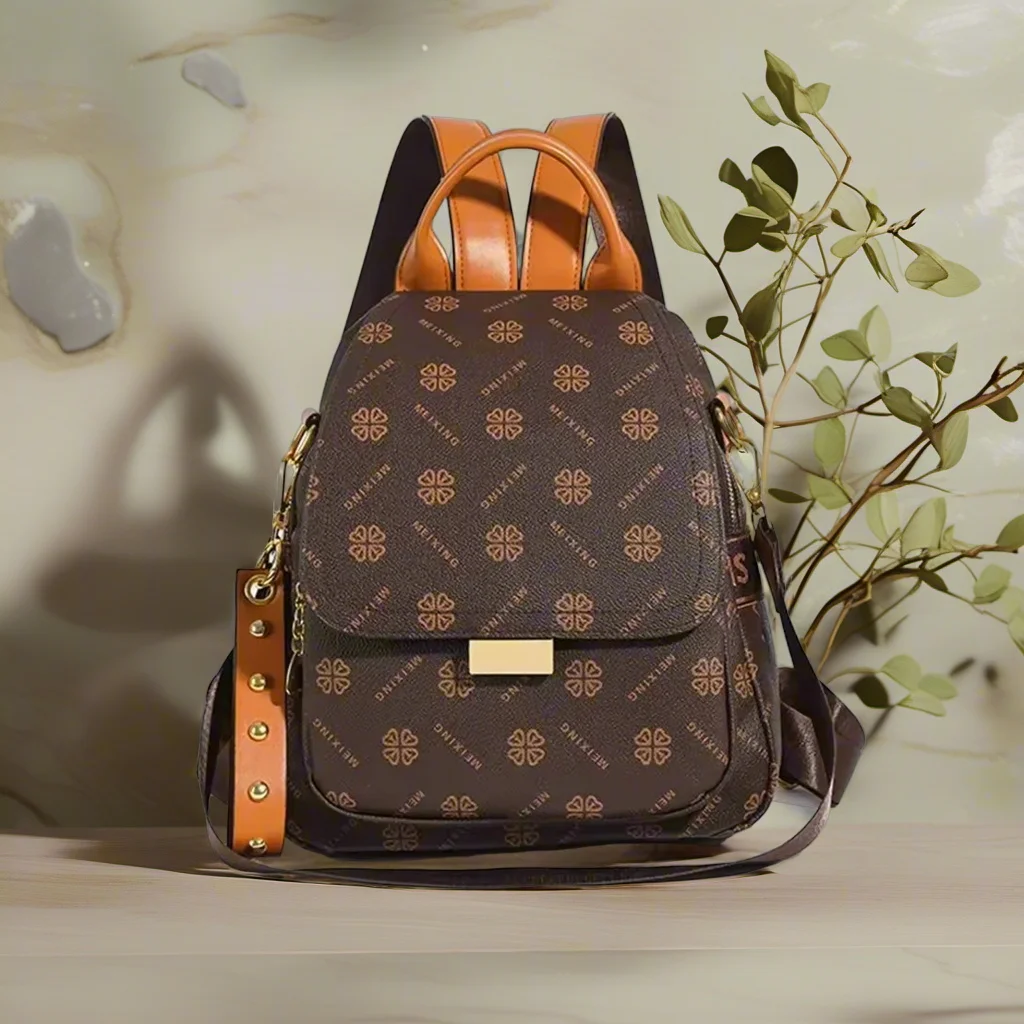 Retro printed large-capacity ladies' backpack elegant and simple style backpack casual anti-theft multi-functional single-should
Retro printed large-capacity ladies' backpack elegant and simple style backpack casual anti-theft multi-functional single-should