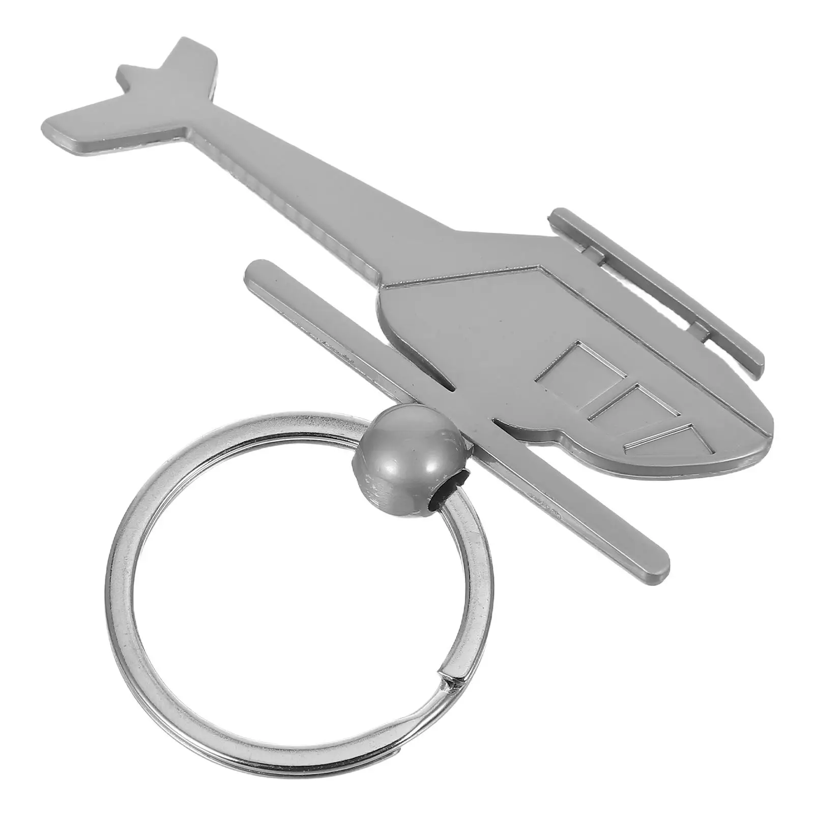 Helicopter Keyring Metal Keychain Keyring Purse Bag Pendant Decoration Creative Gift Keyfob (Silver)
Helicopter Keyring Metal Keychain Keyring Purse Bag Pendant Decoration Creative Gift Keyfob (Silver)
