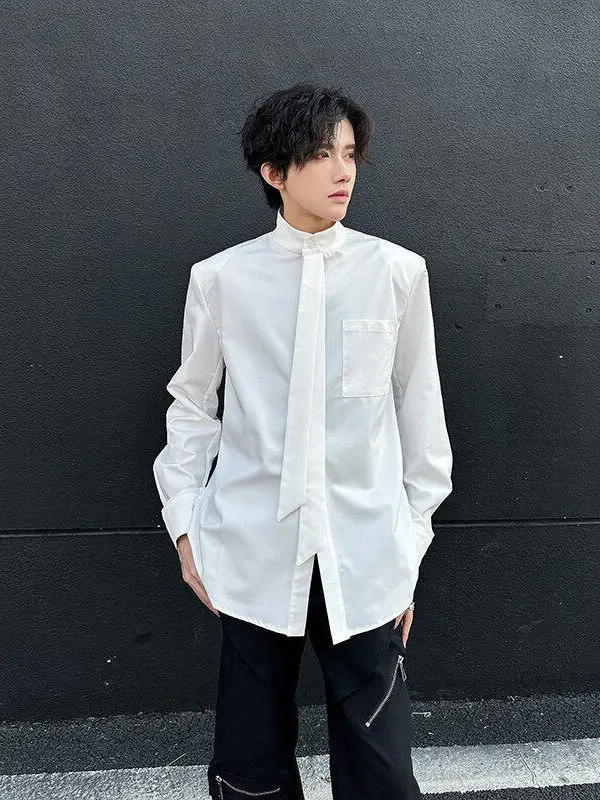 White Padded oulder Men's irt Long Sve Faion Urban Sle Breathable Polyester Spring Season Casual Wear M Model
White Padded oulder Men's irt Long Sve Faion Urban Sle Breathable Polyester Spring Season Casual Wear M Model