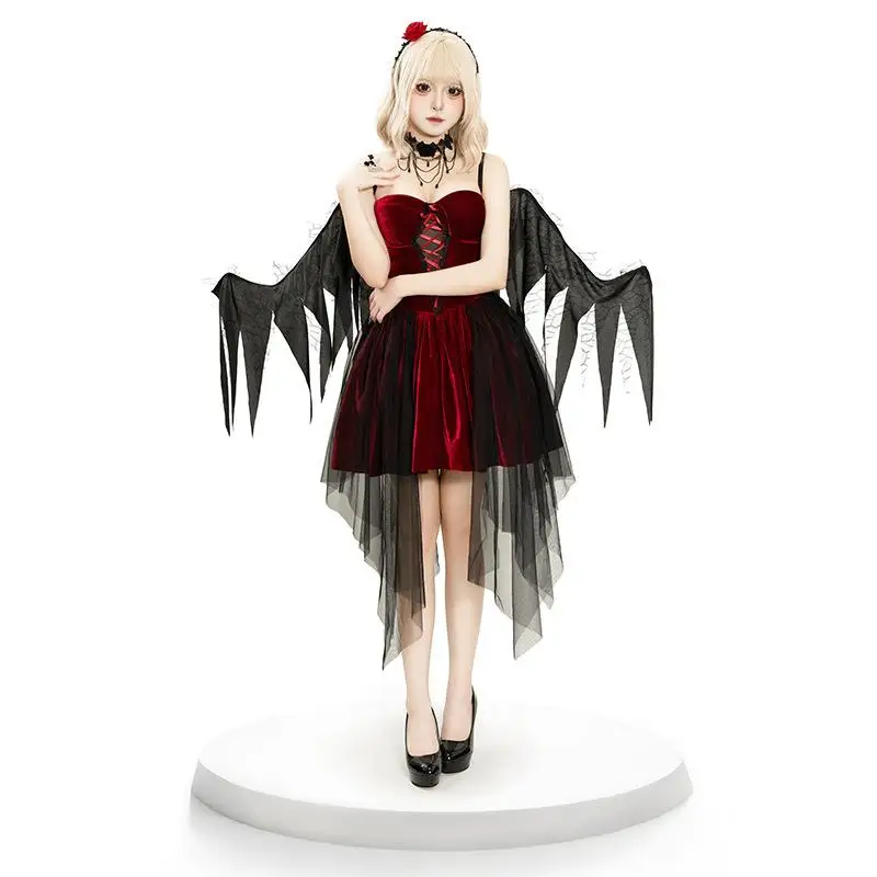 Новый женский костюм на Хэллоуин k Angel Red Devil Dr Set, костюм Plang Ele, сексуальный наряд Devili для празднования пар 
Новый женский костюм на Хэллоуин k Angel Red Devil Dr Set, костюм Plang Ele, сексуальный наряд Devili для празднования пар