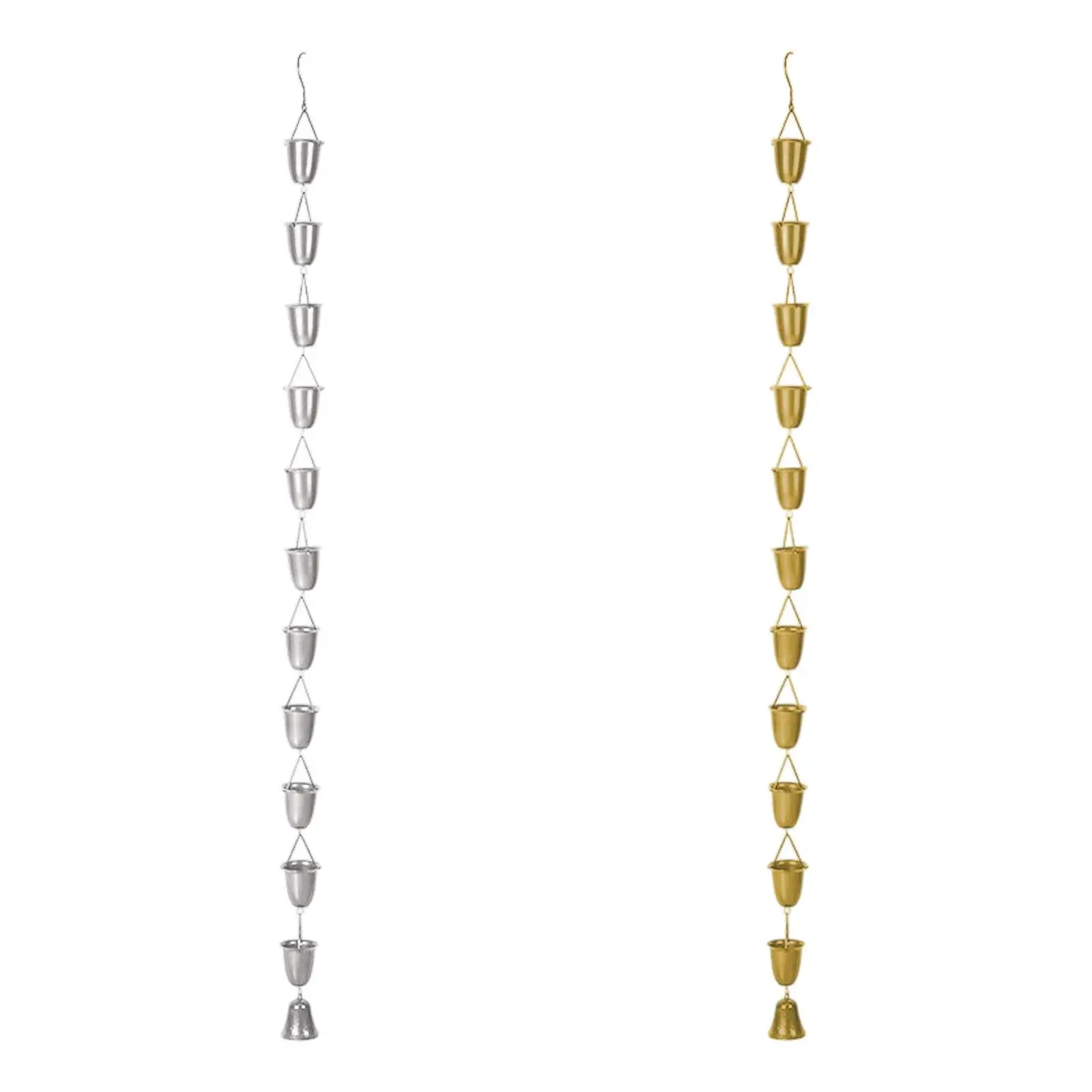 Cup Rain Chain Gutter Chain Replacement Downspout Ornament Water Diverter for Eaves Drainage Courtyard Outdoor
Cup Rain Chain Gutter Chain Replacement Downspout Ornament Water Diverter for Eaves Drainage Courtyard Outdoor