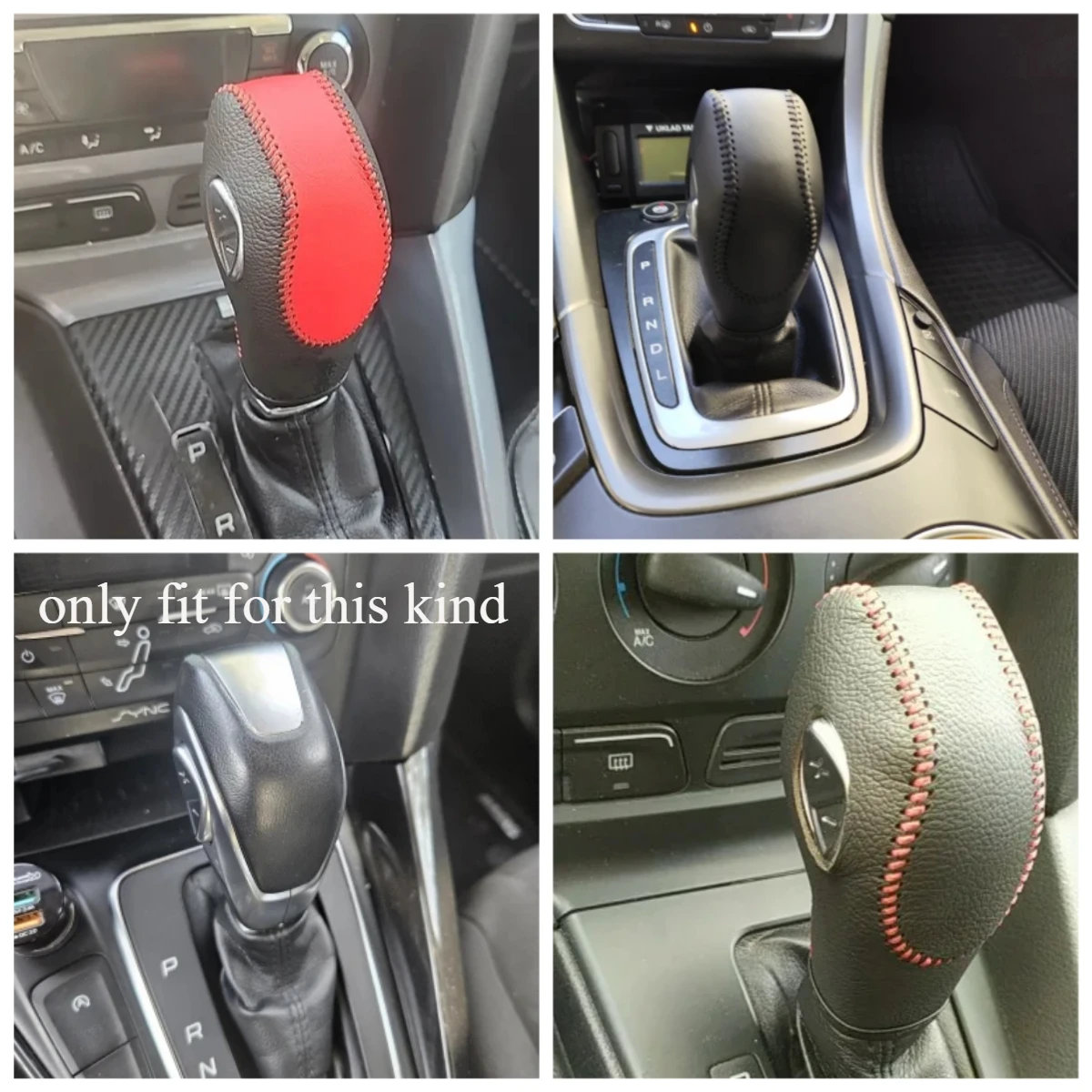 LHD AT Car Leather Gear Shift Knob Cover for Ford EcoSport Escape Fusion C-Max Energi Wagon Fiesta Focus Transit Van Accessories
LHD AT Car Leather Gear Shift Knob Cover for Ford EcoSport Escape Fusion C-Max Energi Wagon Fiesta Focus Transit Van Accessories
