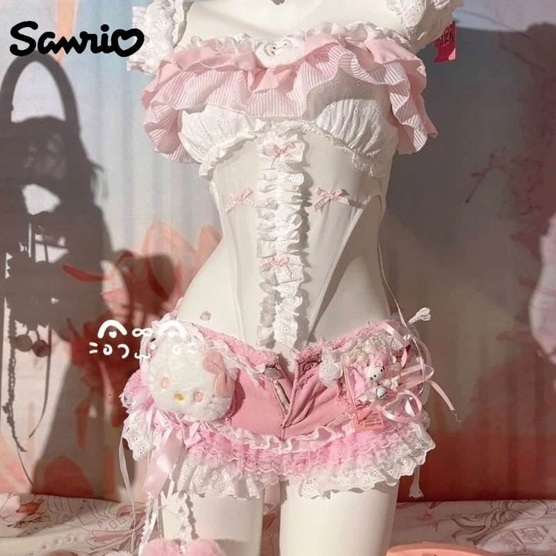 Sanrio Hello Kitty 2pcs Set Kawaii Cartoon Anime Embroidery Printed Accessories Handmade Strap Skirt Set Women's DIY Gift
Sanrio Hello Kitty 2pcs Set Kawaii Cartoon Anime Embroidery Printed Accessories Handmade Strap Skirt Set Women's DIY Gift