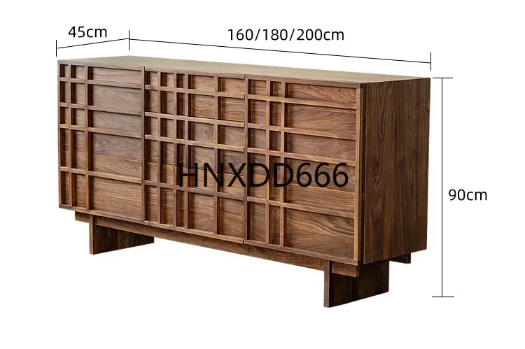 North American black walnut dining side cabinet, Nordic wabi style, medieval living room storage cabinet,
North American black walnut dining side cabinet, Nordic wabi style, medieval living room storage cabinet,