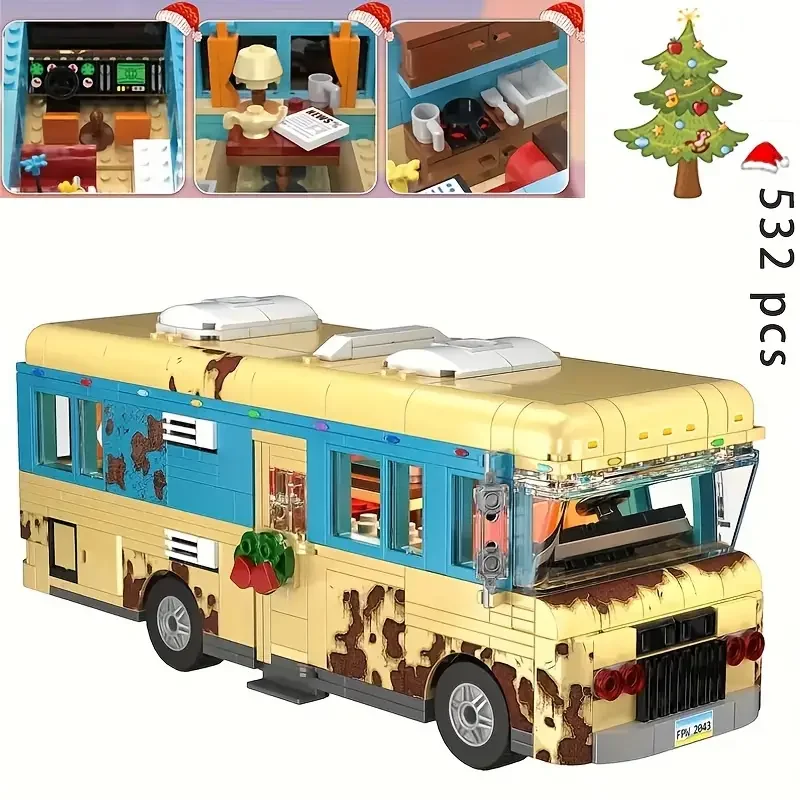 MOC Millionspring Cousin Eddie RV Car Motorhome Building Block Christmas Technical Vehicle Truck Model Toys Kid Boy Xmas Gift
MOC Millionspring Cousin Eddie RV Car Motorhome Building Block Christmas Technical Vehicle Truck Model Toys Kid Boy Xmas Gift