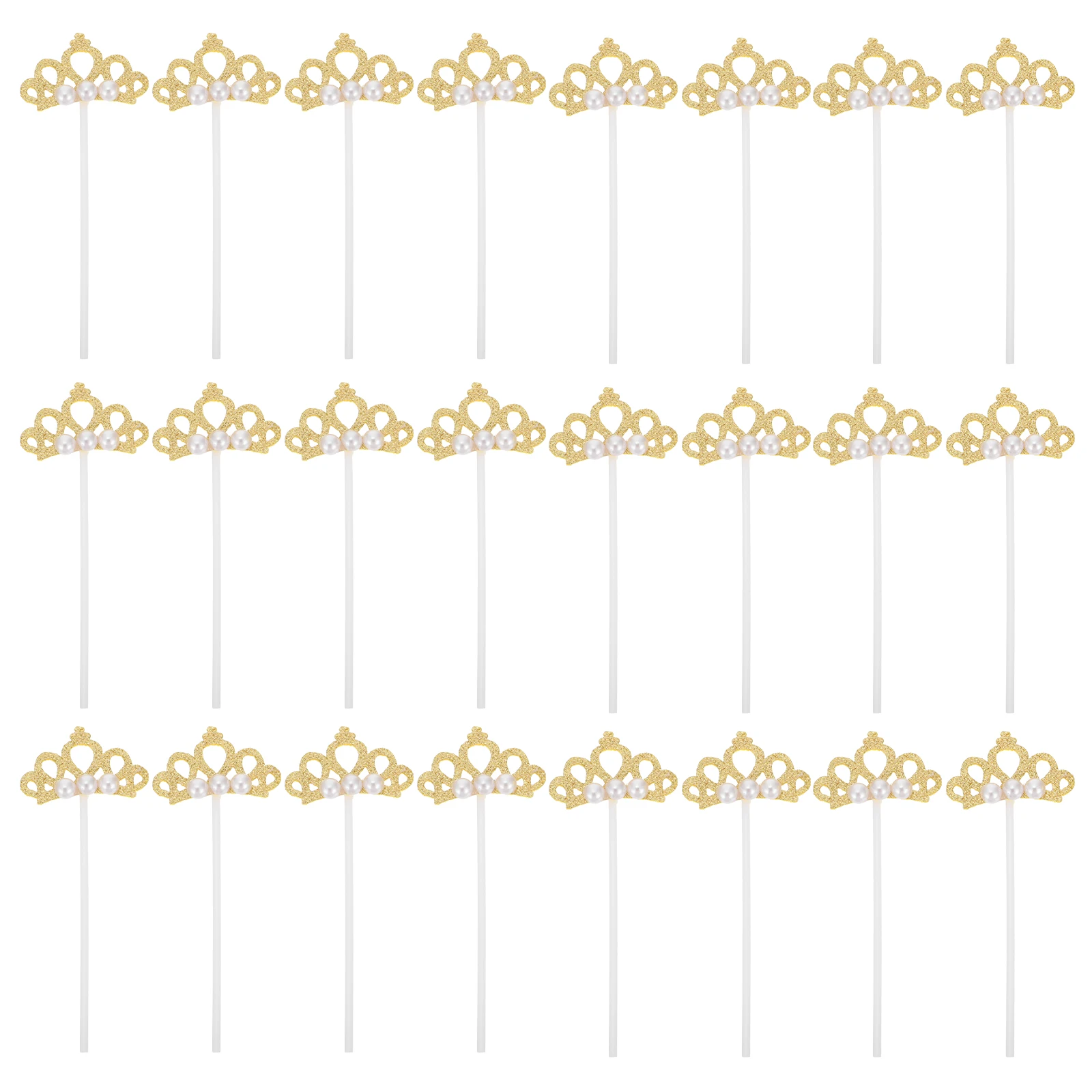 24 Pcs Crown Shaped Cake Toppers Chic Decorations Dessert Tools Food Grade Toothpicks Bright Birthday Party Supplies Cake
24 Pcs Crown Shaped Cake Toppers Chic Decorations Dessert Tools Food Grade Toothpicks Bright Birthday Party Supplies Cake