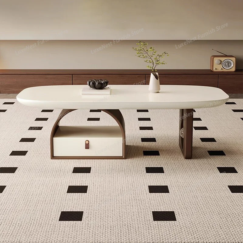 French Simple Coffee Table With Storage Nordic Luxury Oval Coffee Table Living Room Organizer Drawer Coffee Table Furniture
French Simple Coffee Table With Storage Nordic Luxury Oval Coffee Table Living Room Organizer Drawer Coffee Table Furniture