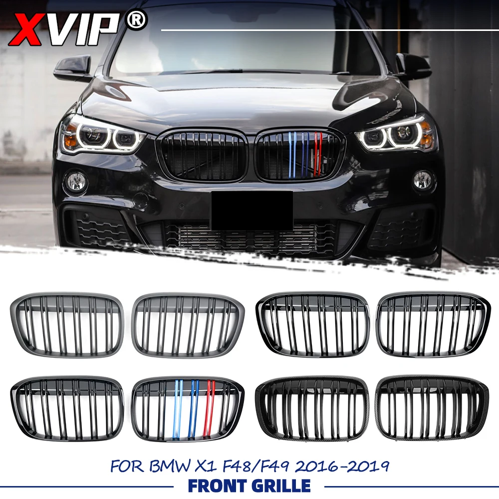 XVIP Black Double Line Style Front Bumper Racing Grille For BMW X1 F48 F49 2016-19 Carbon Fiber Look Car Front Grill Replacement
XVIP Black Double Line Style Front Bumper Racing Grille For BMW X1 F48 F49 2016-19 Carbon Fiber Look Car Front Grill Replacement