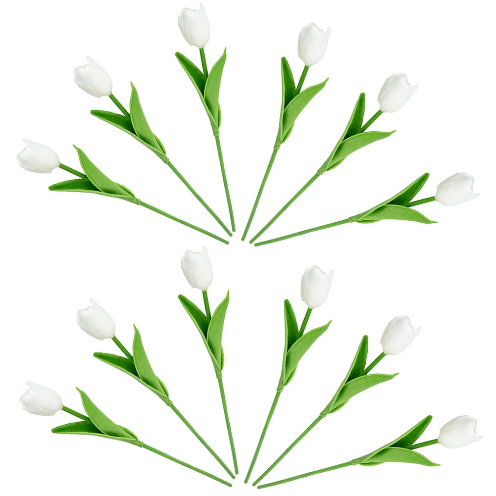 12pcs Artificial Tulips Realistic Simulation Bridal Decor Faux Bouquet Home Bedroom Wedding Craft Easy Clean Non Wilt
12pcs Artificial Tulips Realistic Simulation Bridal Decor Faux Bouquet Home Bedroom Wedding Craft Easy Clean Non Wilt