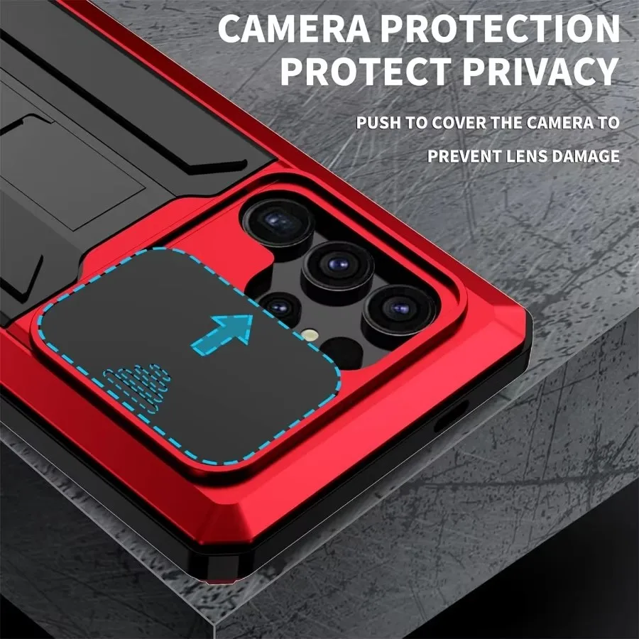 Luxury Shockproof Case For Samsung S25 Edge S24 S23 S22 S21 Ultra S20 Plus Aluminum Metal Screen Protector Camera Slide Cover
Luxury Shockproof Case For Samsung S25 Edge S24 S23 S22 S21 Ultra S20 Plus Aluminum Metal Screen Protector Camera Slide Cover